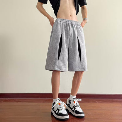 Herrer Sport Shorts med innovative sidelufteindsatser Stilla