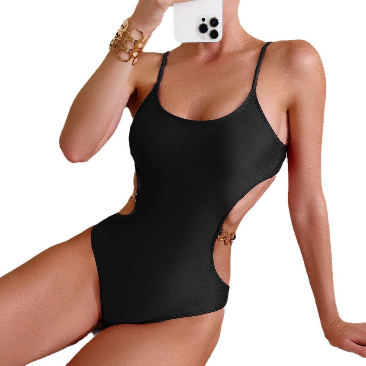 Dame Cut-Out Accentueret Én-delt Badedragt Stilla
