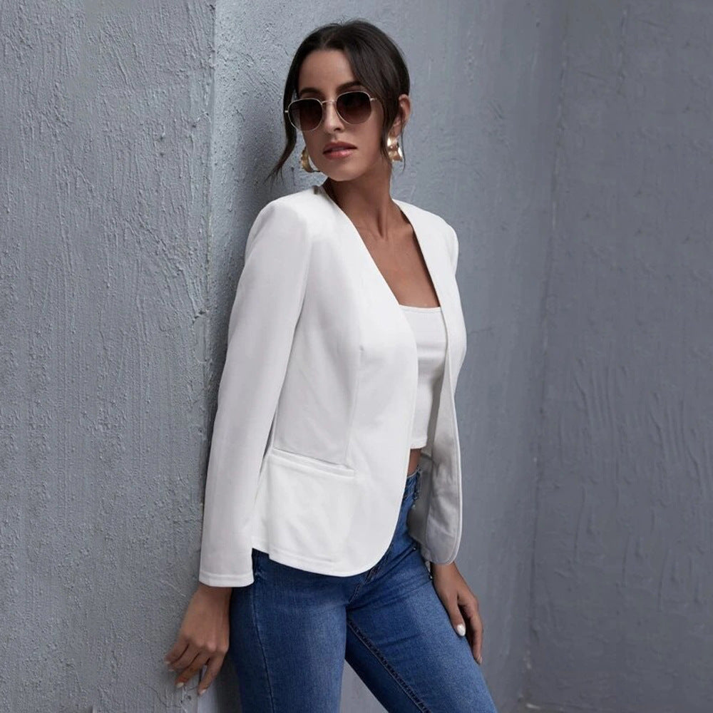 Dame Elegant Blazerjakke med moderne snit og praktiske lommer Stilla