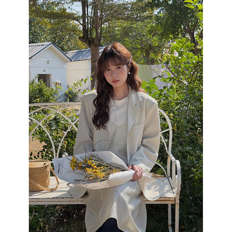 Dame afslappet lagkæde kjole med dekorativ T-shirt og asymmetrisk snit Stilla