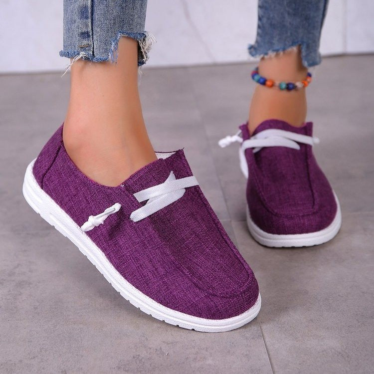 Dame afslappede fritidssko med elastisk snøring Stilla