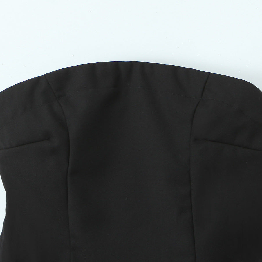 Dame afslappet bandeau-kjole med plisseringer og tætsiddende snit Stilla