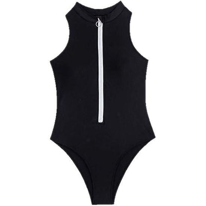 Dame High-Cut lynlås bodysuit badedragt Stilla