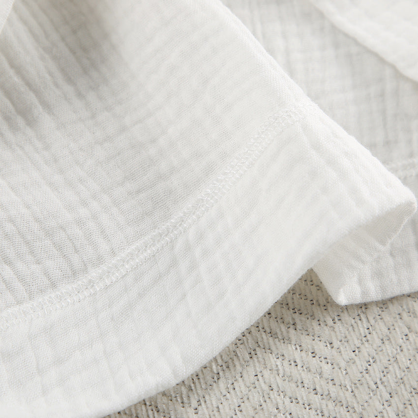 Dame luftig bomulds-jumpsuit med raffineret snor Stilla