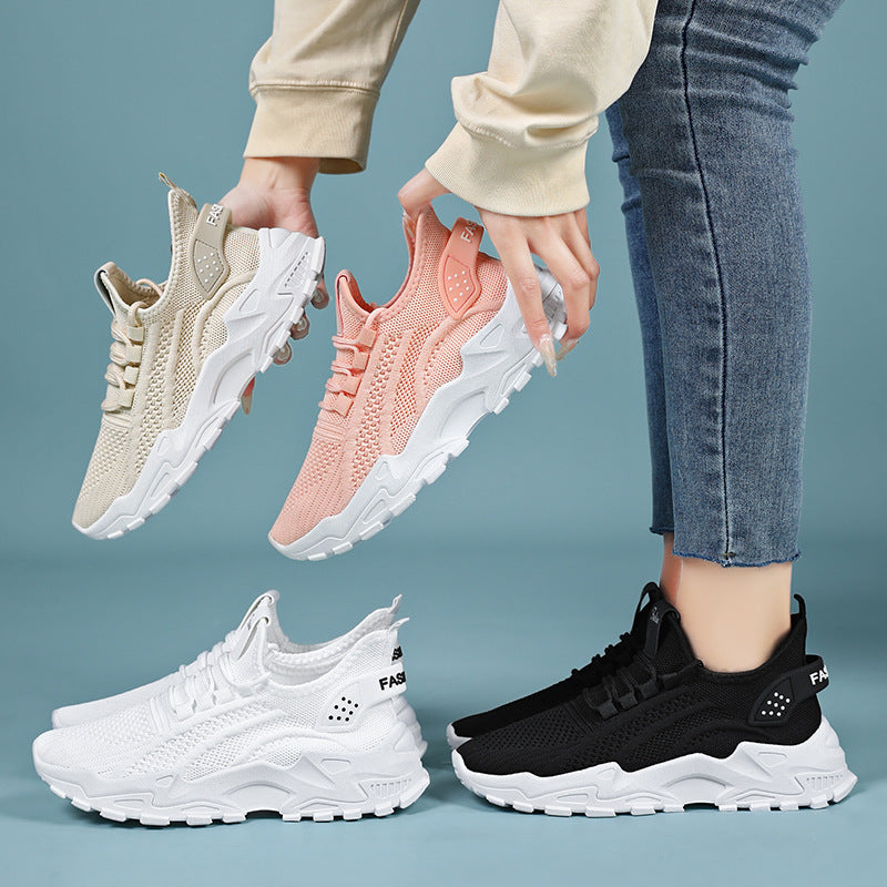 Damer lette og åndbare fitness sneakers med fleksibel indersål og skridsikker sål Stilla