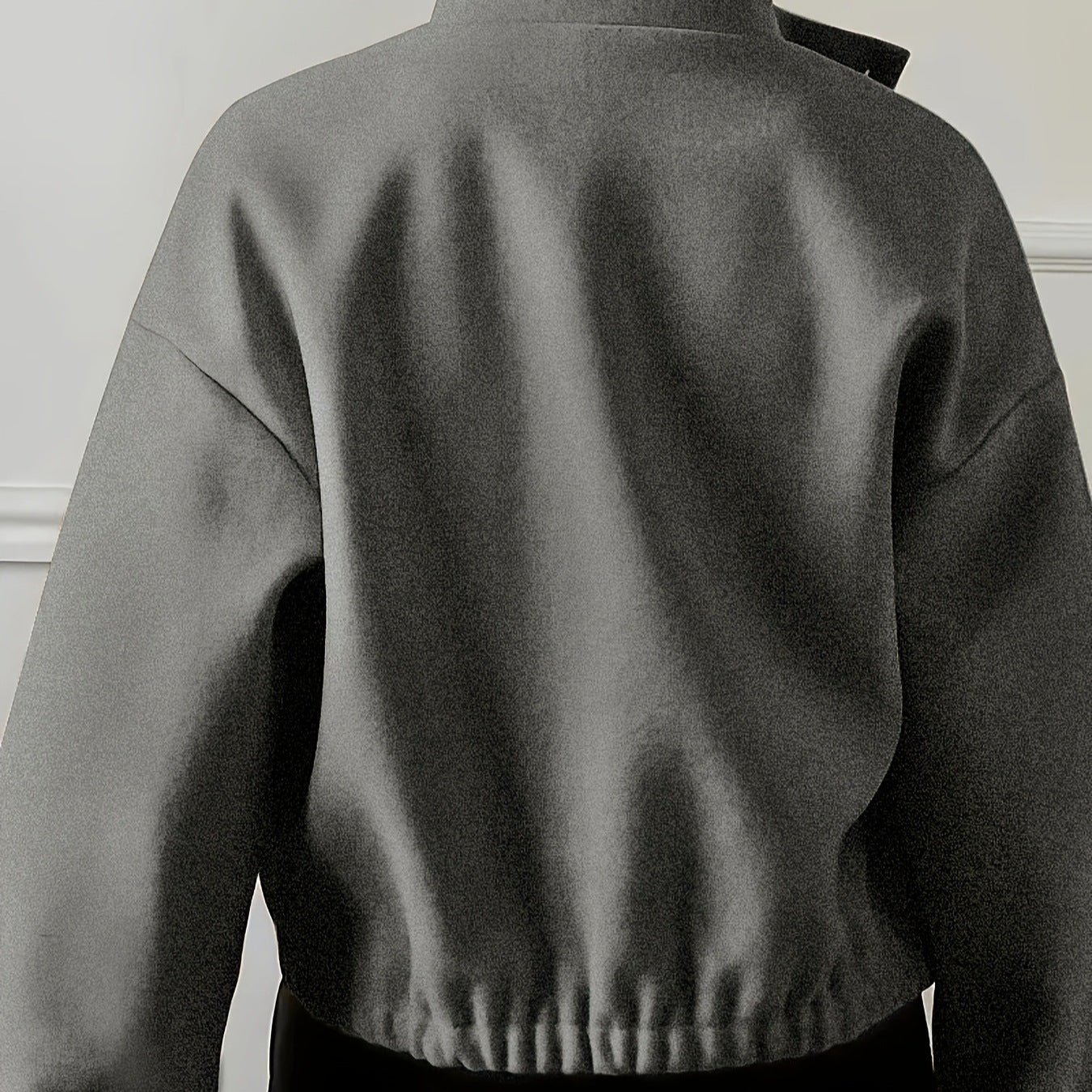 Dame cropped jakke med struktureret overflade og praktiske lommer Stilla