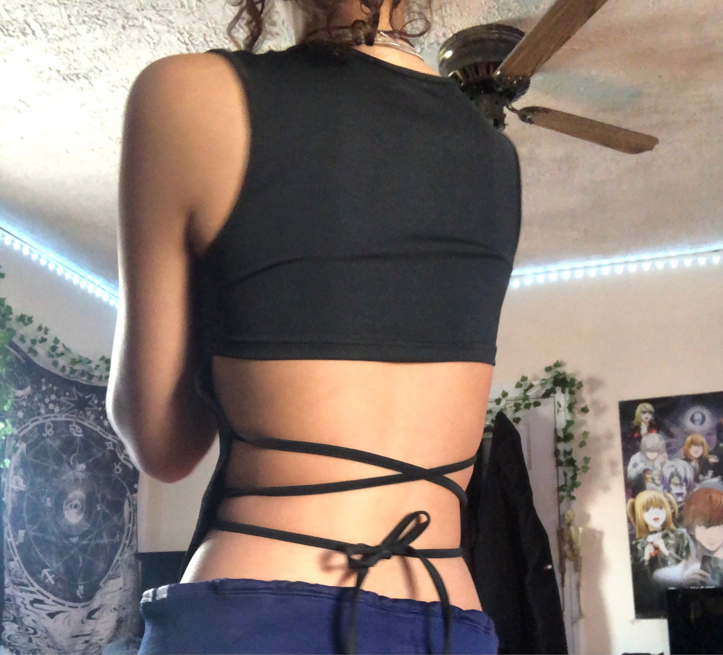 Dame Cropped Tie-Back Top Stilla