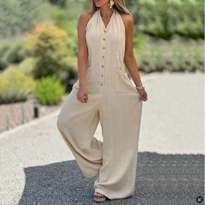 Dame Maxikjole i afslappet jumpsuit-stil Stilla