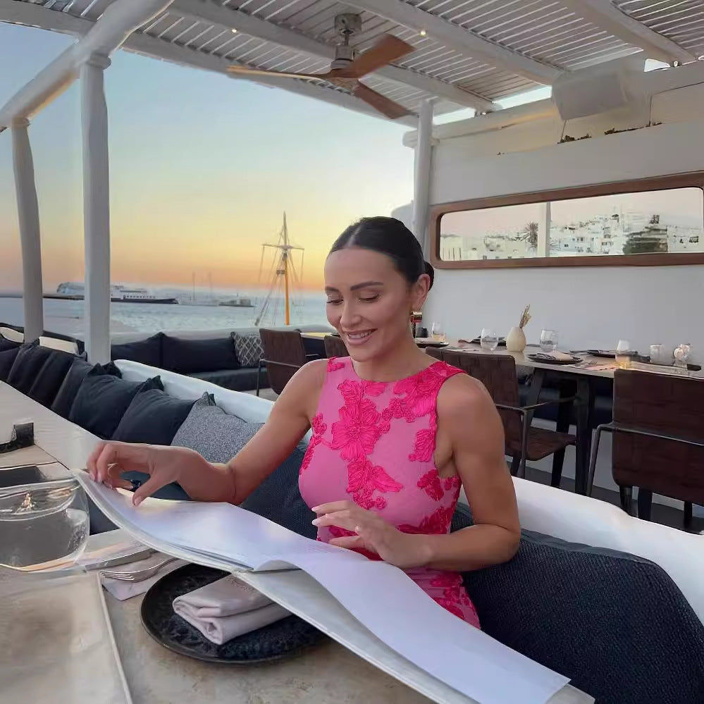 Dame Elegant bryllups kjole med blomster applikationer Stilla