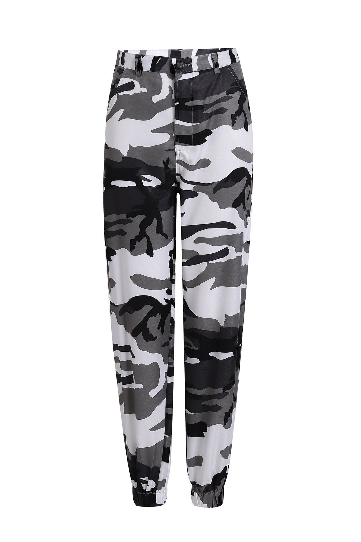 Dame Camo Print Utility Cargo Bukser Stilla