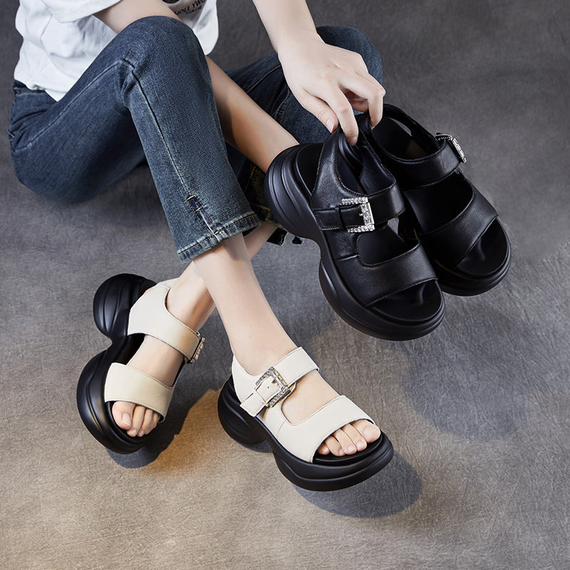 Dame Åbne Tæer Justerbare Spænde Sandaler Stilla