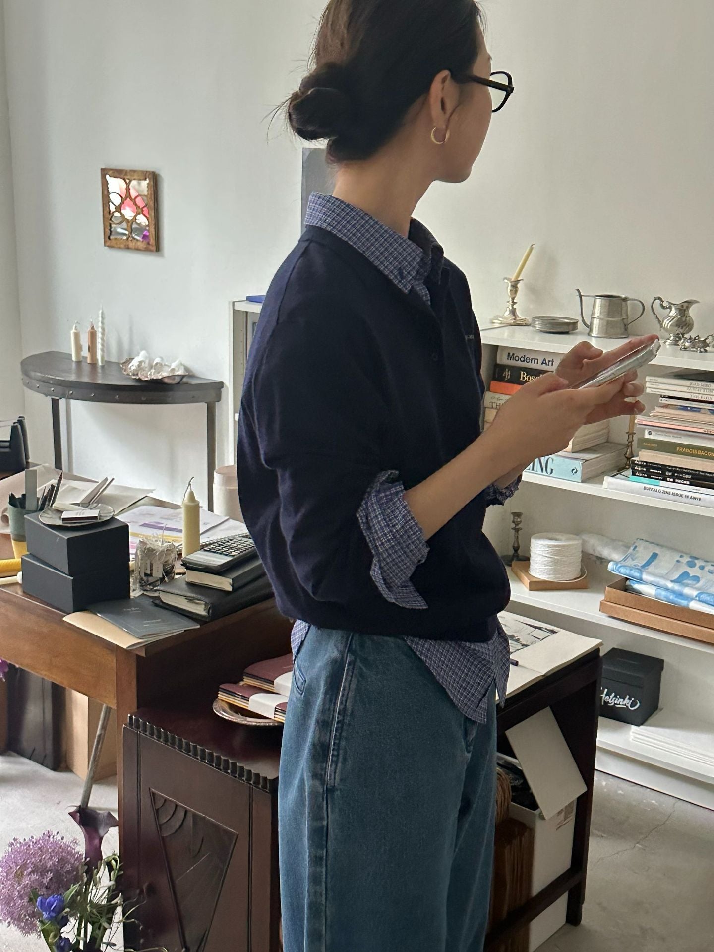 Dame afslappet poloshirt med struktureret krave og fin bomuld Stilla