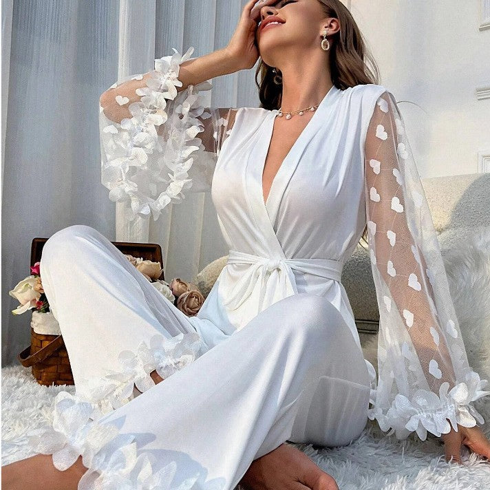 Dame Elegant Blomsterens Spids-Sovekit Stilla