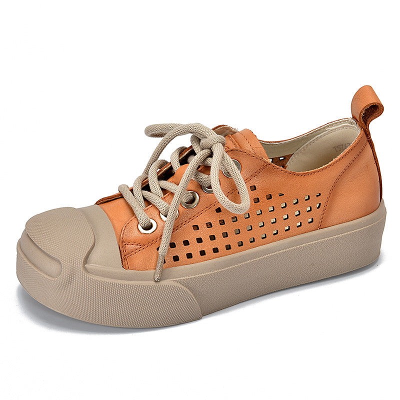 Dame Design-Sneakers med perforeret overdel og polstret indersål Stilla