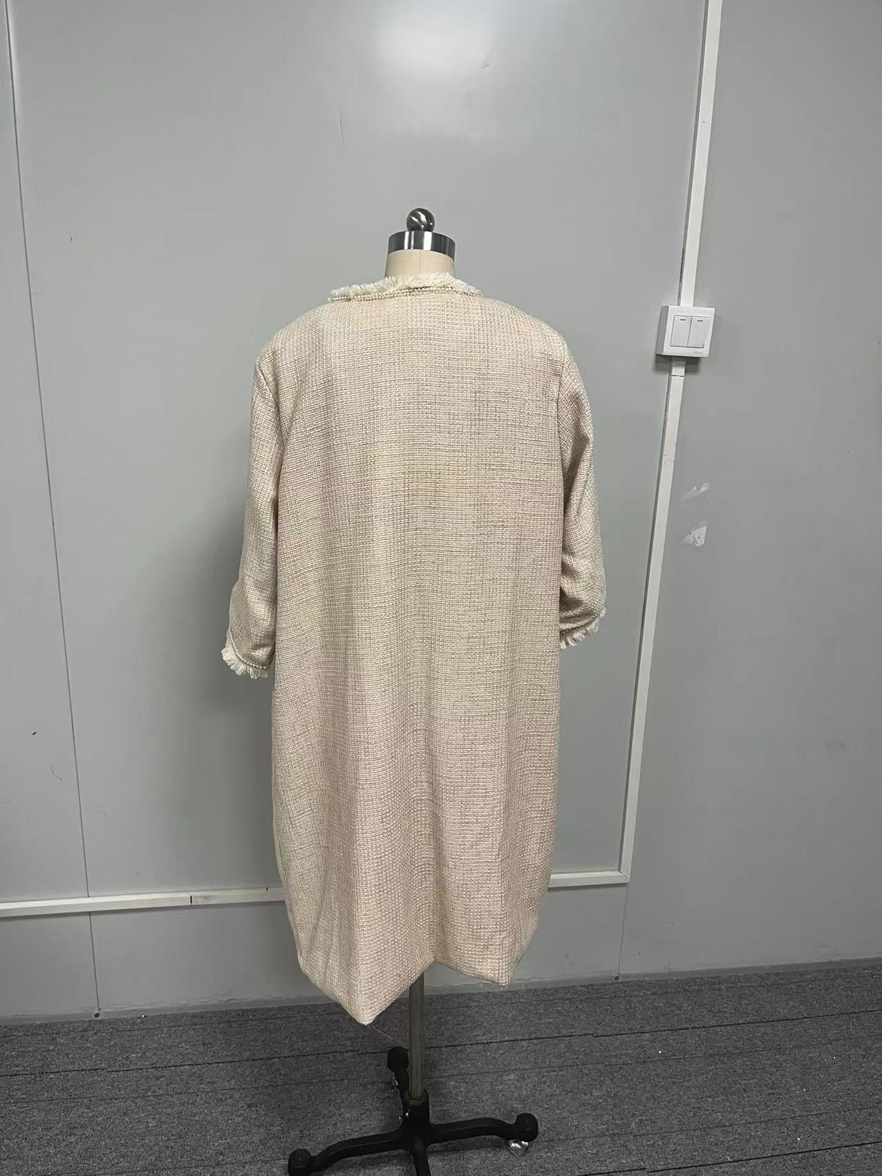 Dame Elegant Cardigan med frynser og smal silhuet Stilla
