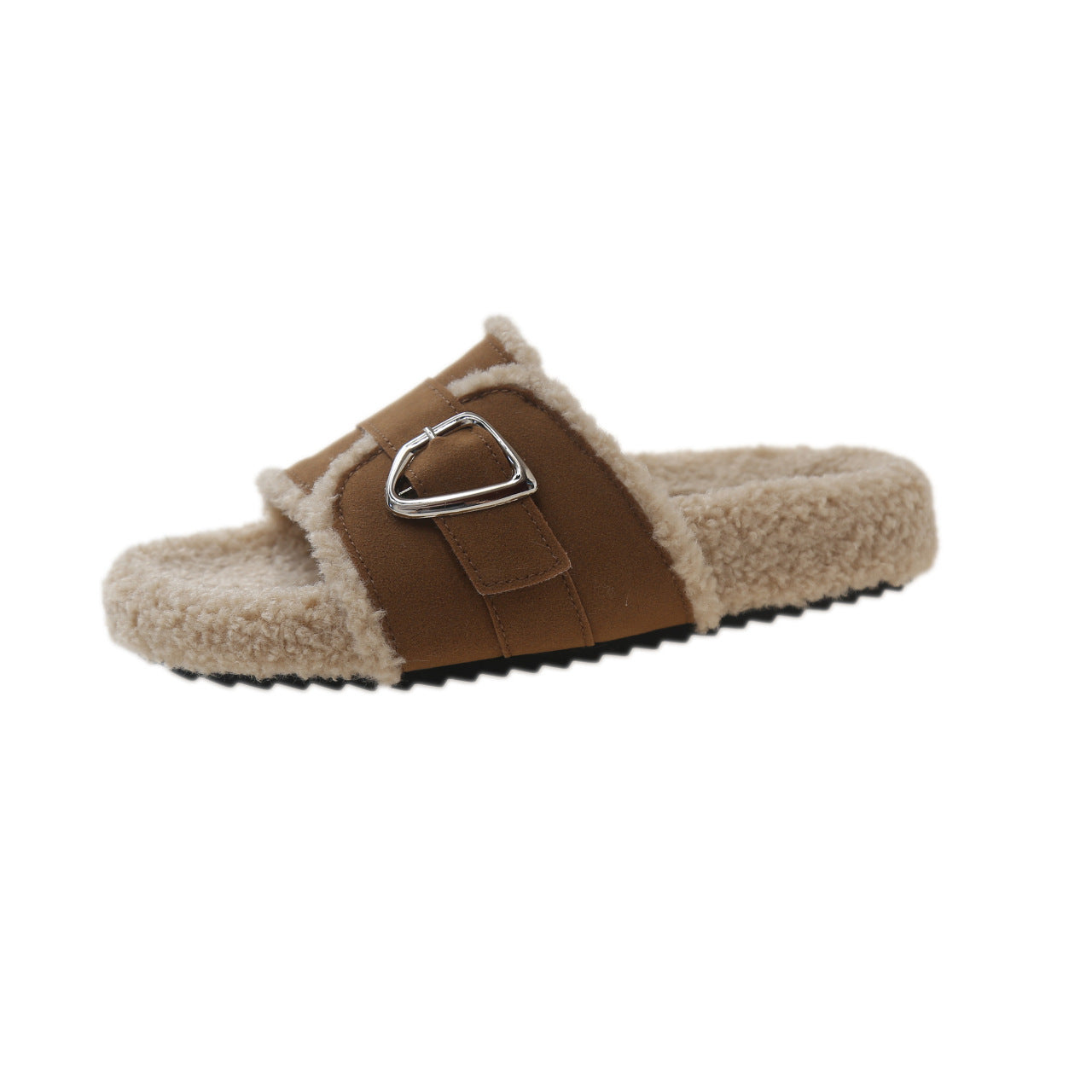 Femme Cozy Faux Fur Slide Sandaler Stilla