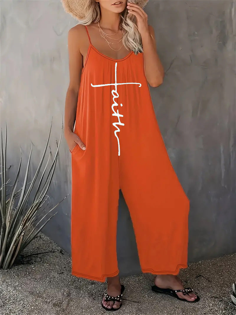 Dame Casual Jumpsuit med løs pasform og praktiske lommer Stilla
