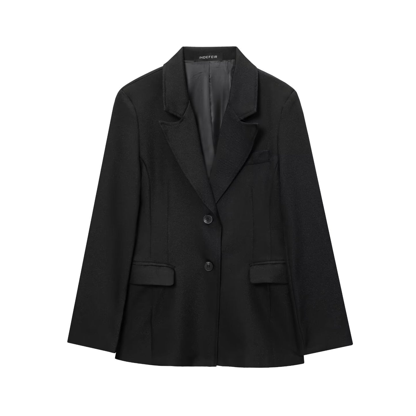 Dame elegant Blazerjakke med struktureret finish Stilla