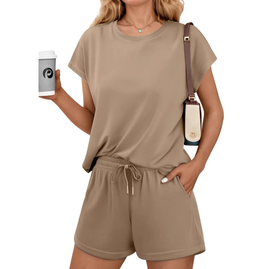 Dame afslappet fritidssæt med elastisk talje og behagelig pasform Stilla