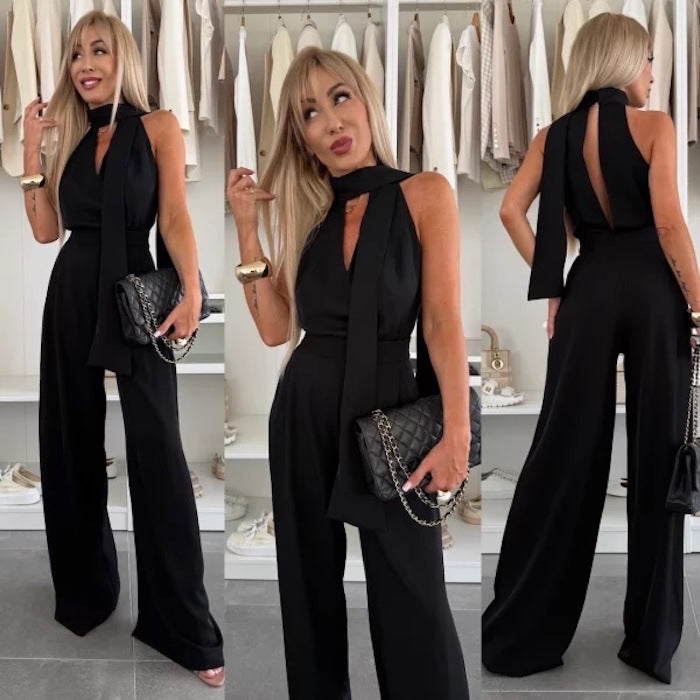 Dame elegant jumpsuit med kvalitetsstoffer Stilla