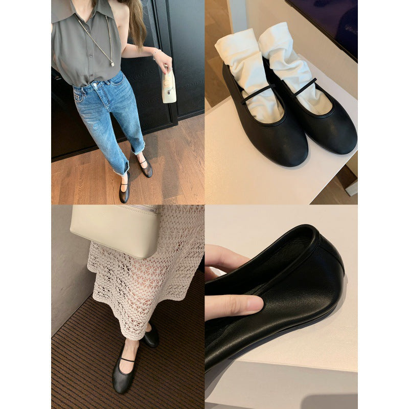 Dame Elegant Flad Mary Jane Sko Stilla