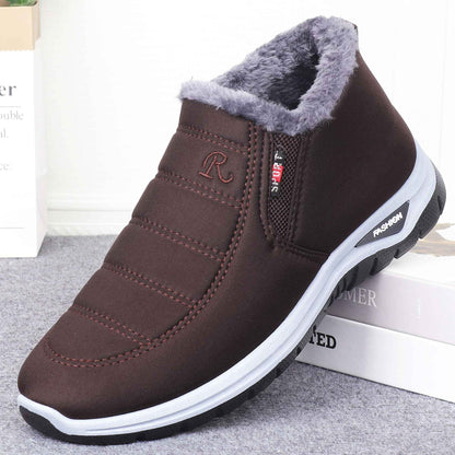 Herrer foret vinterstøvler med skridsikker sål Stilla