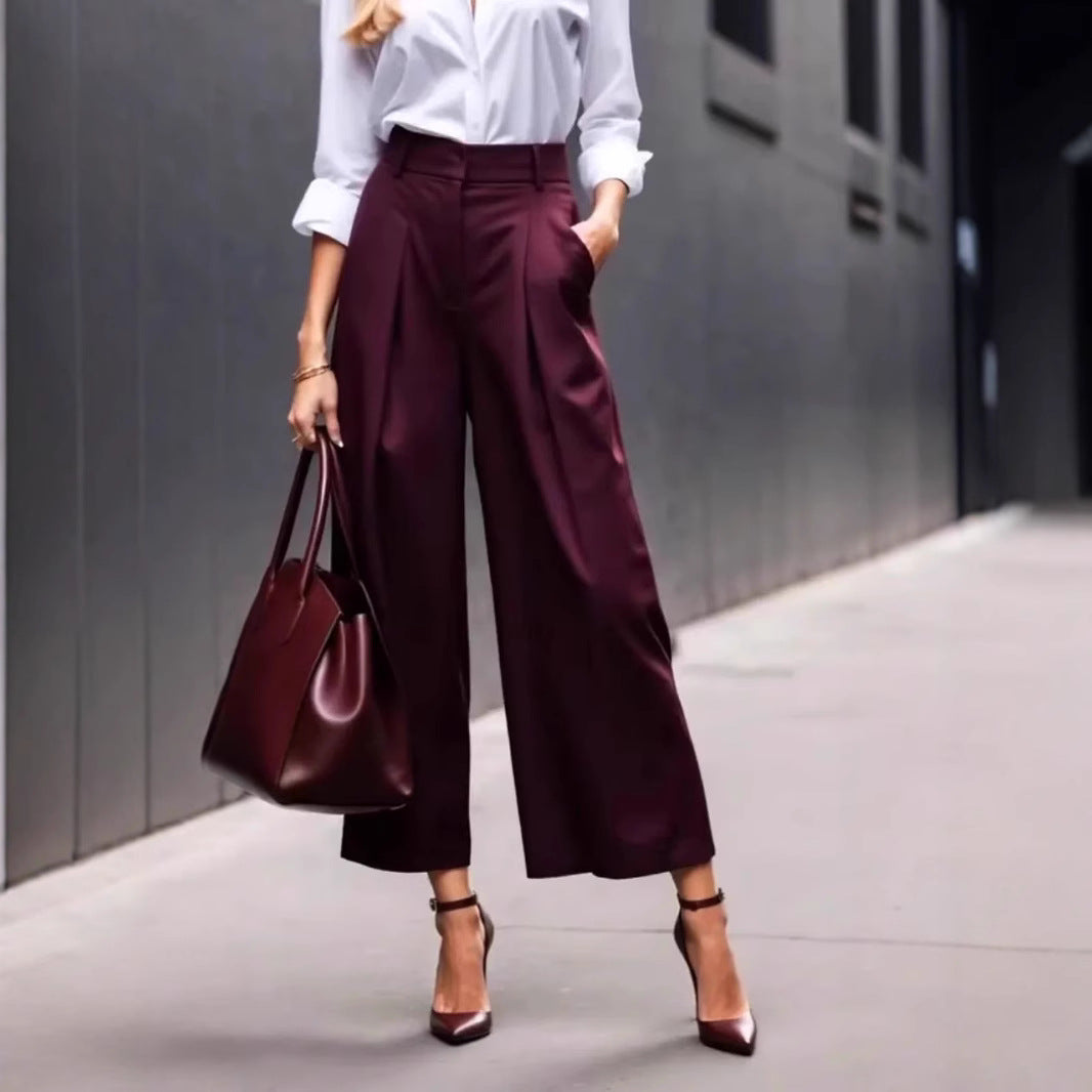 Dame Culotte-bukser med elegant vidde og høj talje Stilla