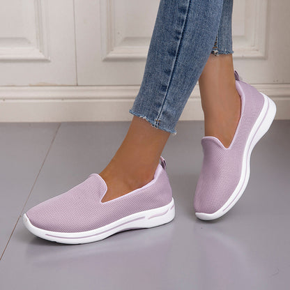 Dame Åndbare Slip-On Sneakers med ergonomisk Sål Stilla