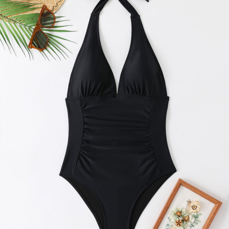 Dame elegant badedragt med raffineret knude og figurformende snit Stilla