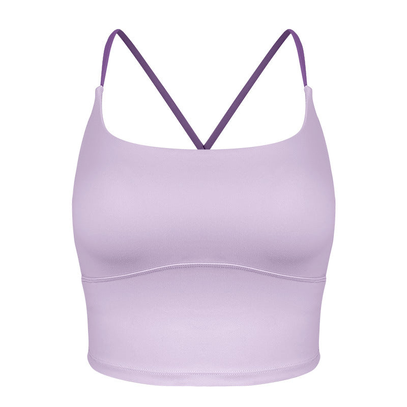 Dame sporty bustier med dobbelt stropdesign og innovative fugttransportteknologier Stilla