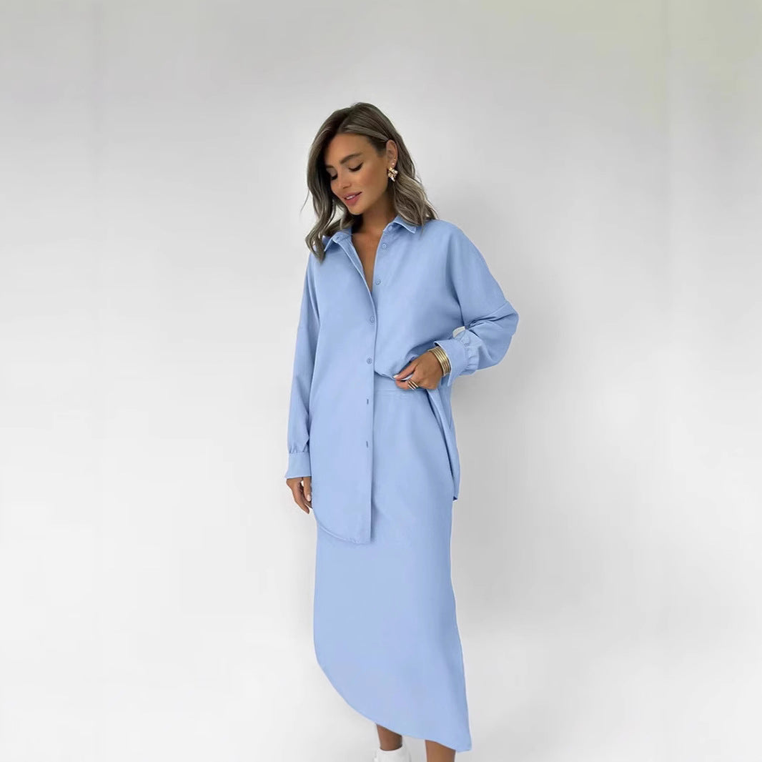 Dame afslappet skjorte bluse i behagelig bomuldsblanding med elegant pasform Stilla