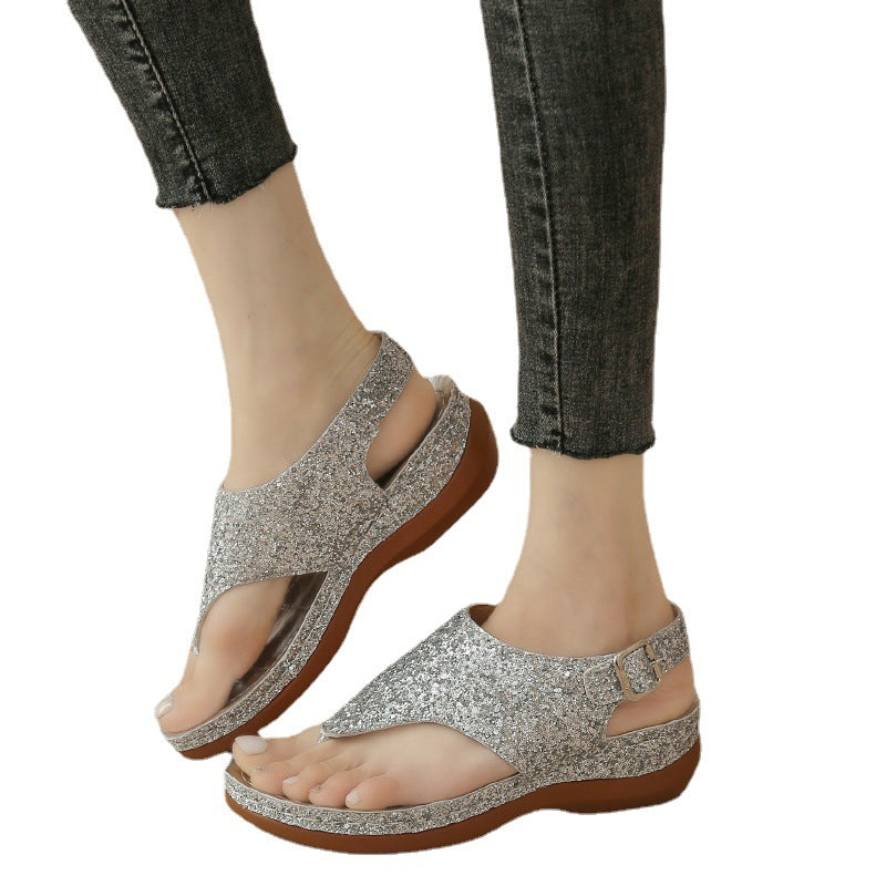 Dame Design-sandaler med kreative mønstre og skridsikre såler Stilla