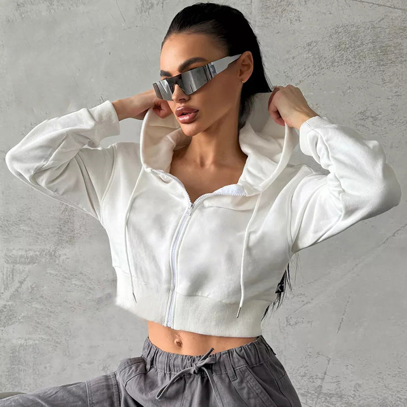 Dame cropped hættetrøje Stilla