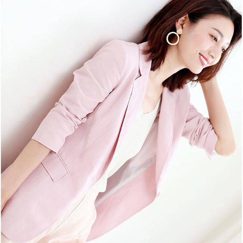 Dame elegant blazer med moderne snit og smart revers Stilla