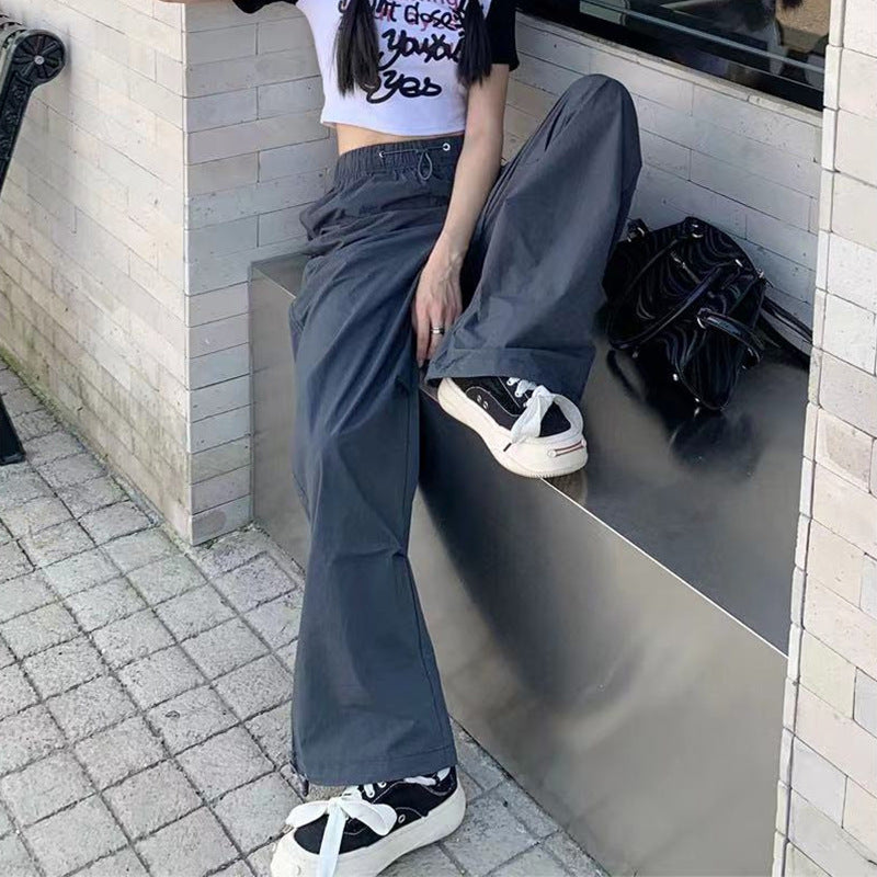 Dame afslappede cargo-bukser med elastisk talje og praktiske lommer Stilla