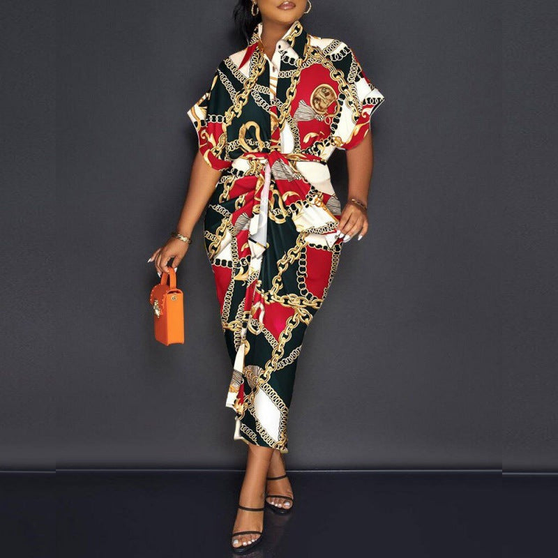 Dame Denim Patchwork Midi Kjole Stilla