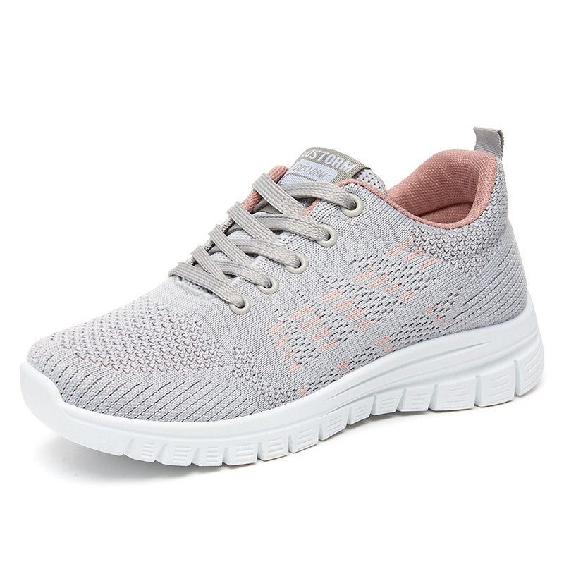 Dame Sporty Running Sneakers med åndbart mesh-design og stødabsorberende sål Stilla