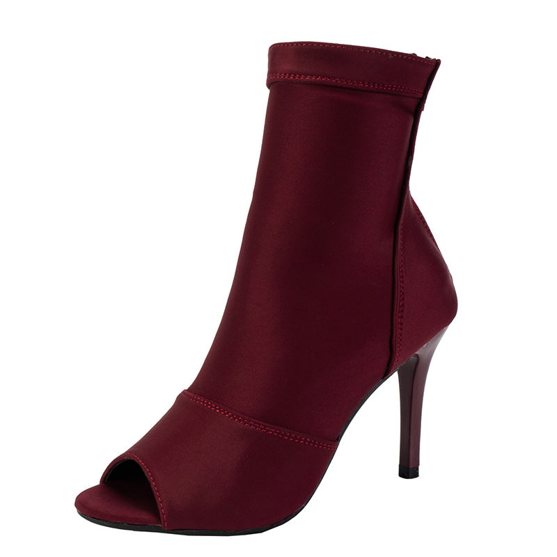 Dame Åbne Støvletter med flot høj hæl og moderigtigt design Stilla