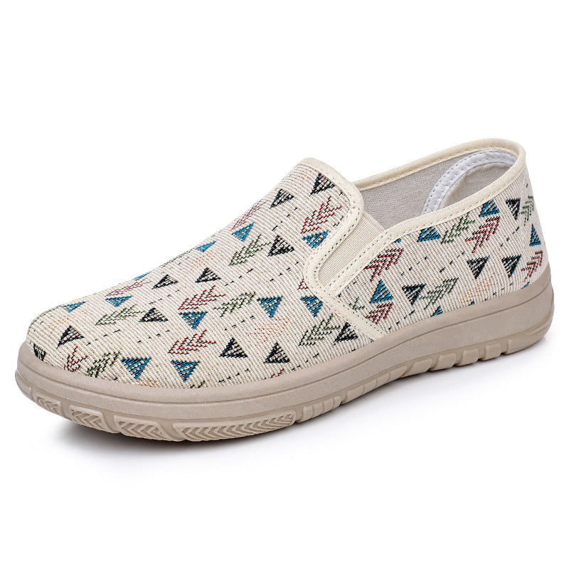 Dame Elastiske Slip-On Fritidssko med skridsikker sål og åndbart overmateriale Stilla