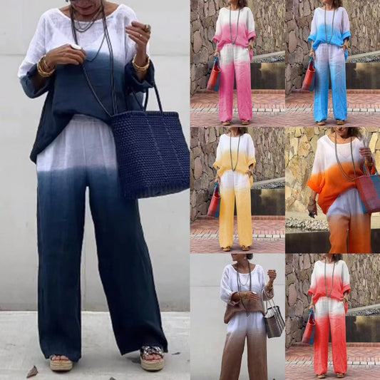 Dame Letvægts To-delt Afslappet Jumpsuit Sæt Stilla