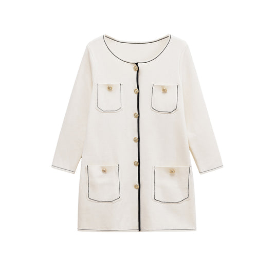 Dame elegant jakke med praktiske lommer og fine knapdetaljer Stilla