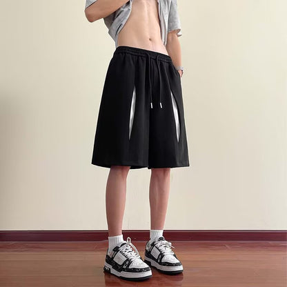 Herrer Sport Shorts med innovative sidelufteindsatser Stilla