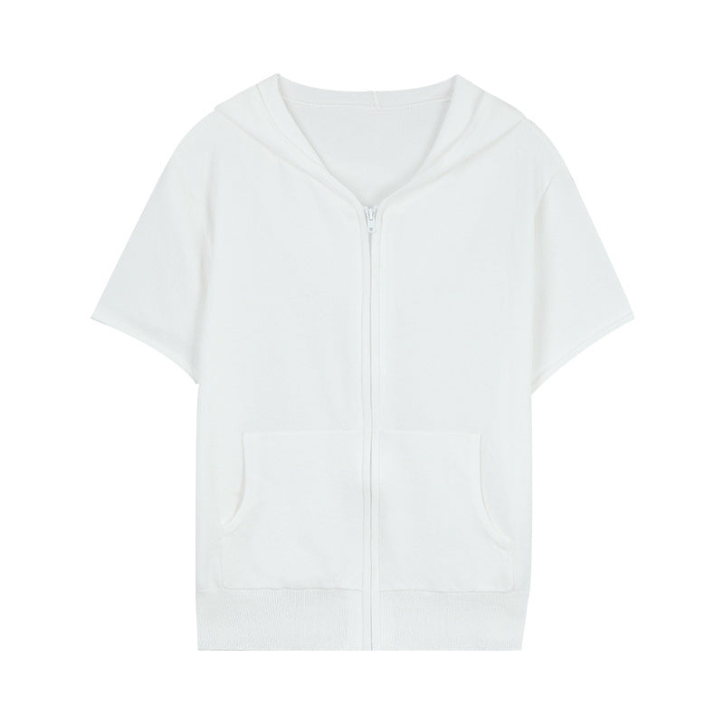 Dame afslappet hættejakke med kort snit og praktiske lommer Stilla