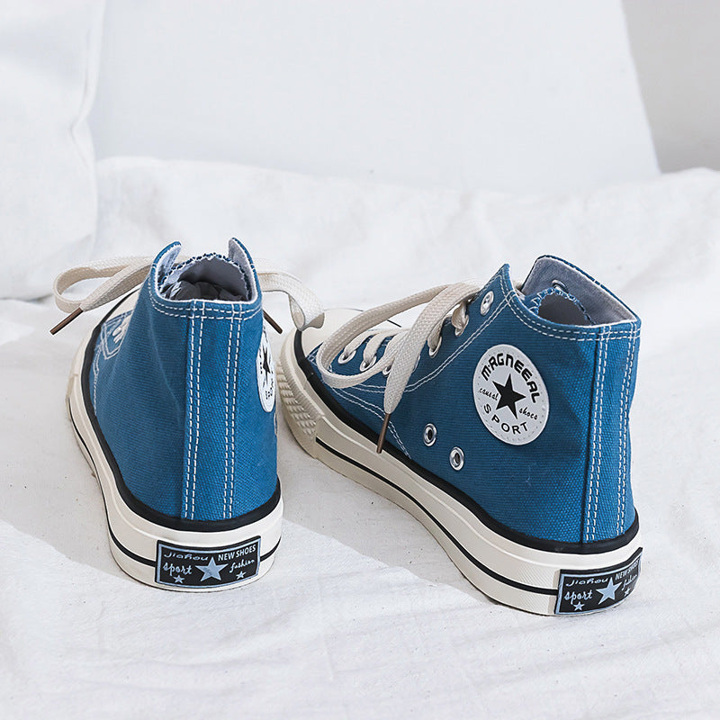 Dame Høje Sneakers i klassisk Canvas-stil med forstærket såleprofil og åndbart indre Stilla