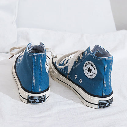 Dame Høje Sneakers i klassisk Canvas-stil med forstærket såleprofil og åndbart indre Stilla