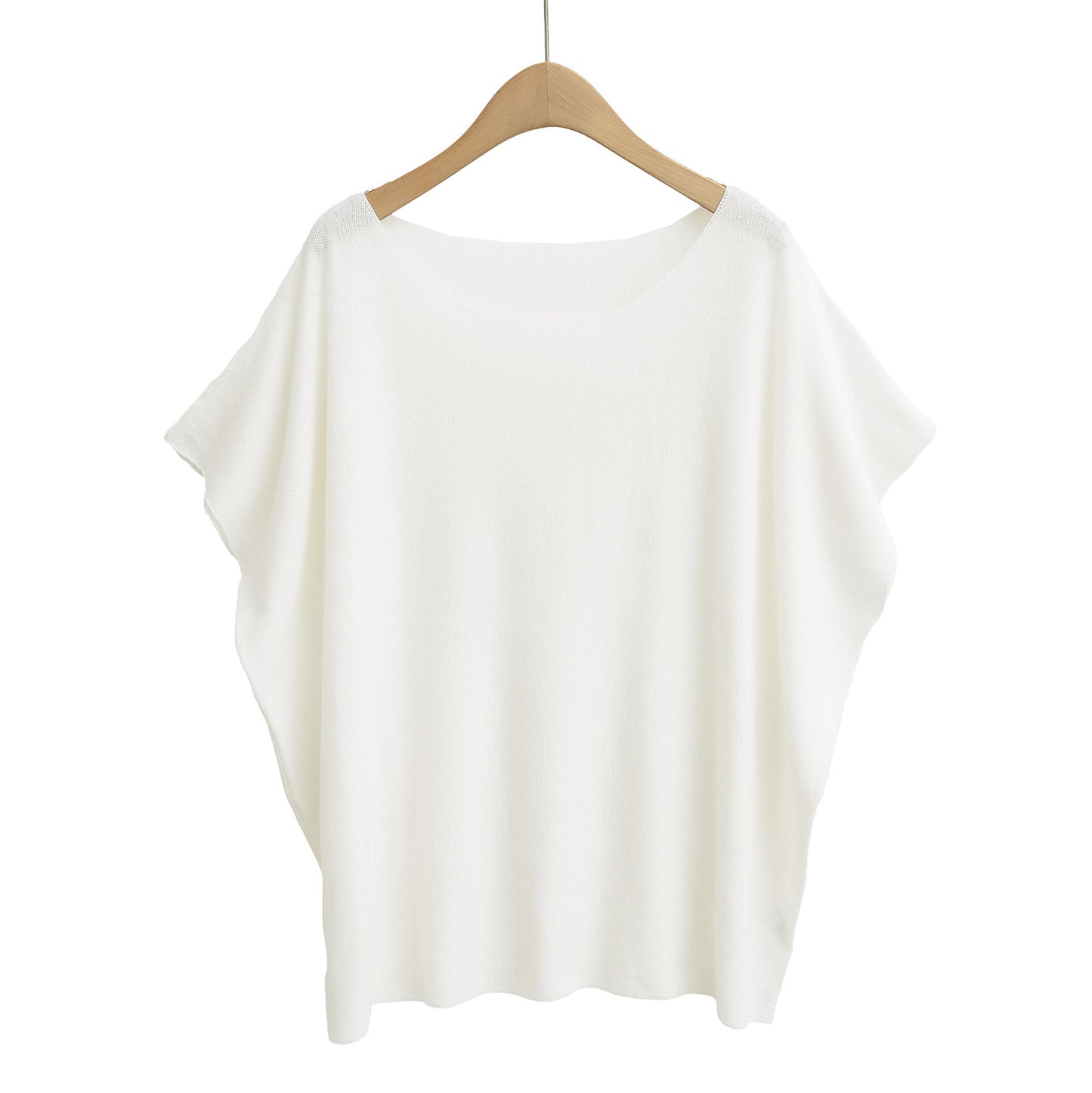 Dame afslappet oversized T-shirt i kvalitetsbomuldsblanding med moderne snit og rund halsudskæring Stilla