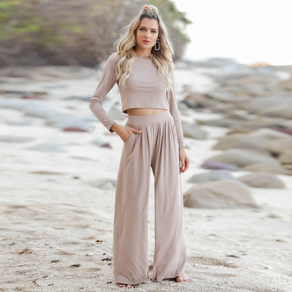 Dame Elegante og komfortable jumpsuit med bred ben og lang arm Stilla