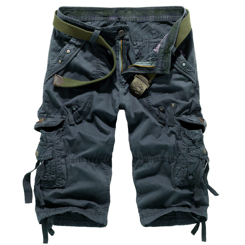 Herrer Cargo Shorts med flere lommer Stilla