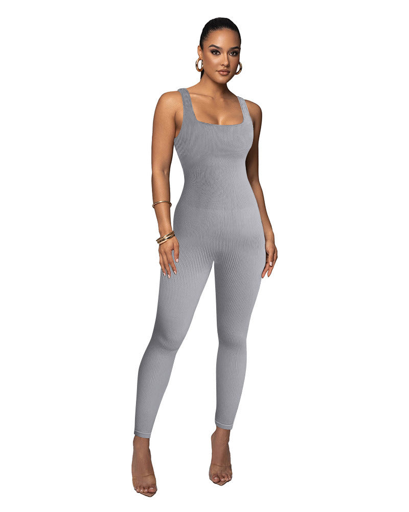 Dame Figurtilpasset Strik-Jumpsuit Stilla