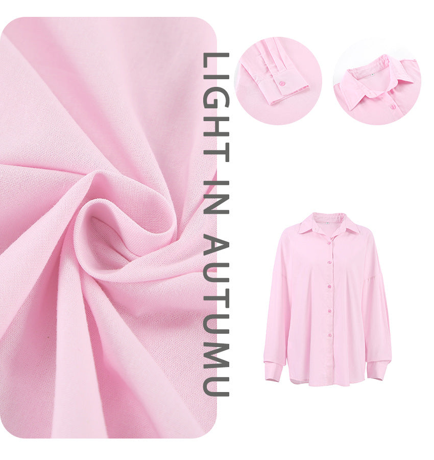 Dame afslappet bluse med knude-formet kant og brede ærmer Stilla